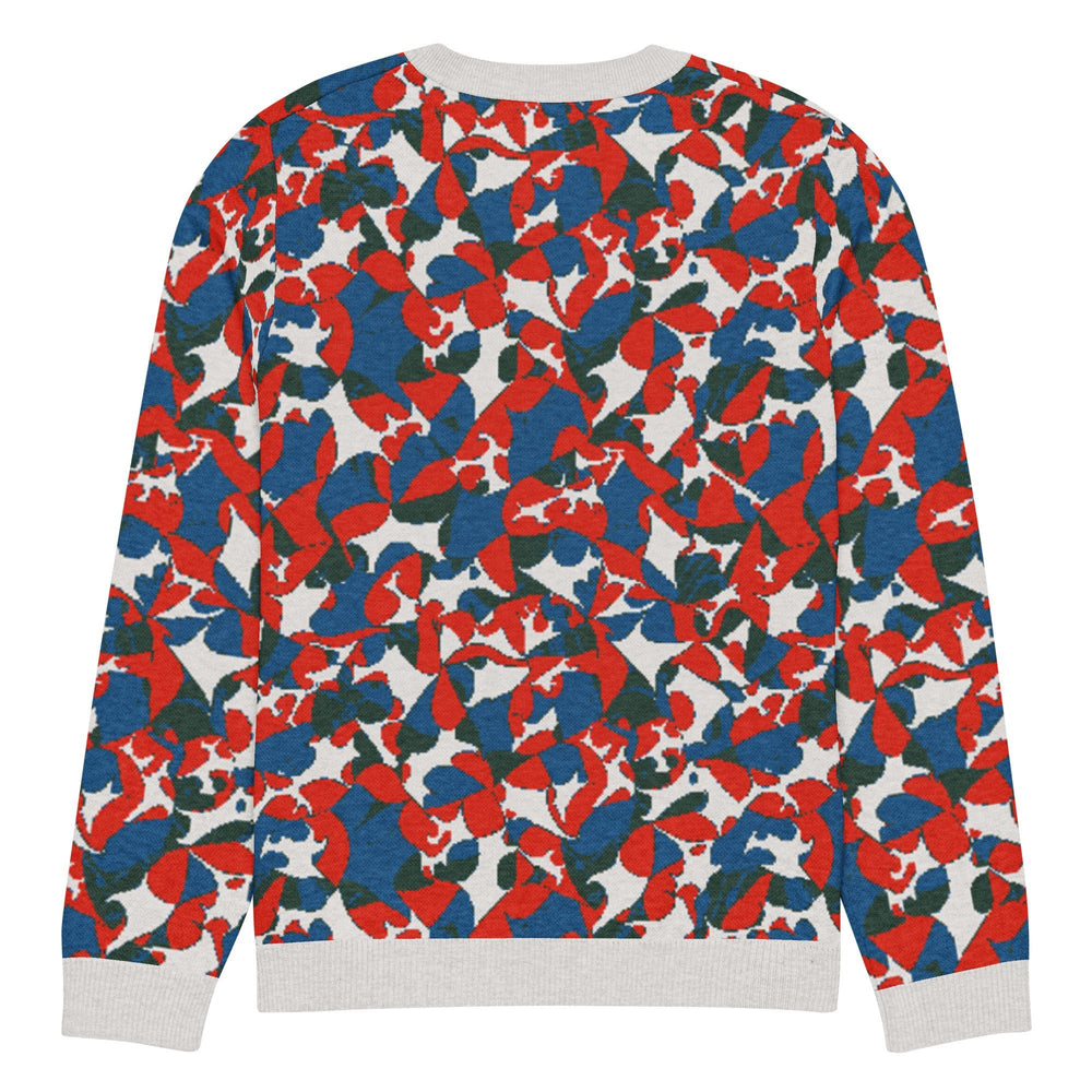 Anti AI Adversarial Knitted crew neck sweater - VisibleToHumans
